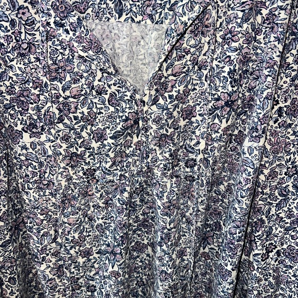 Universal Thread Purple Floral Peasant Top - Picture 9 of 9